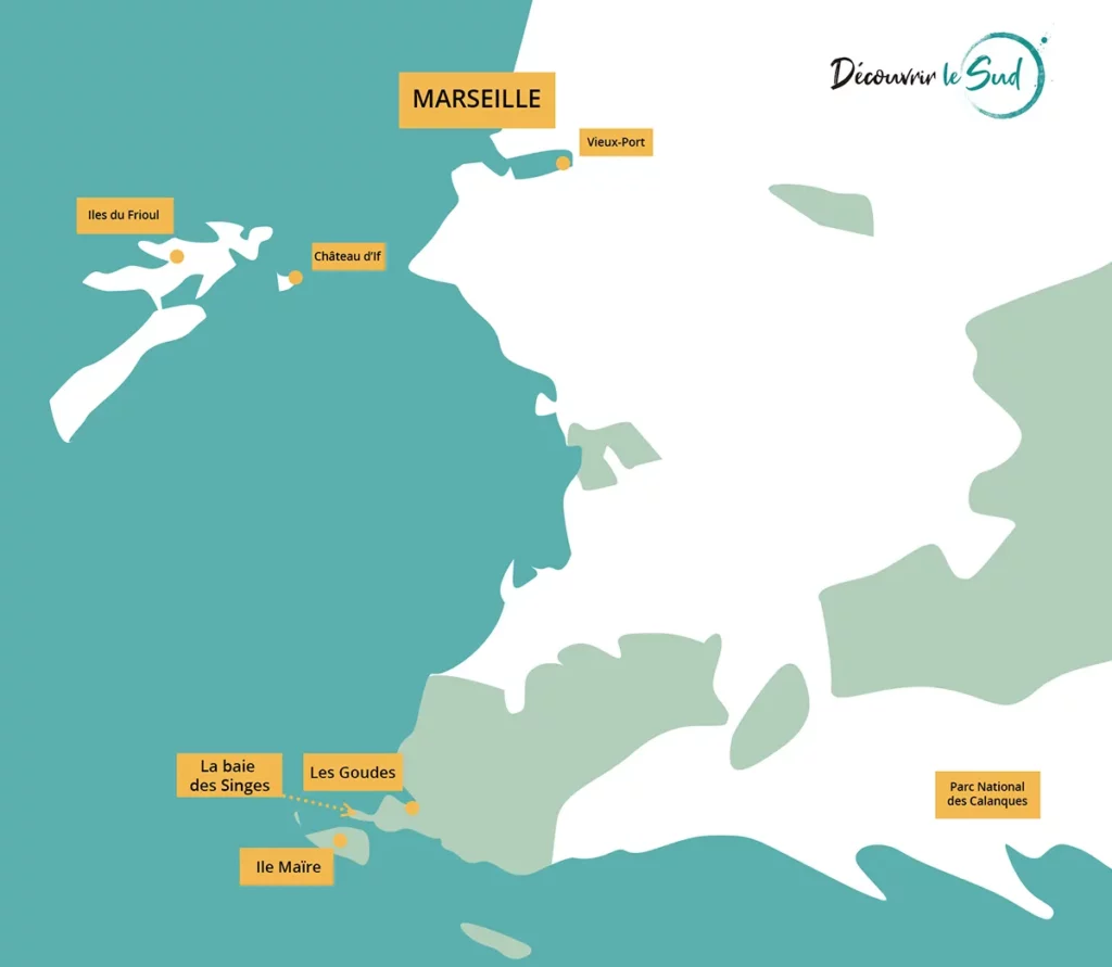 Où se situent Les Goudes à Marseille ?
