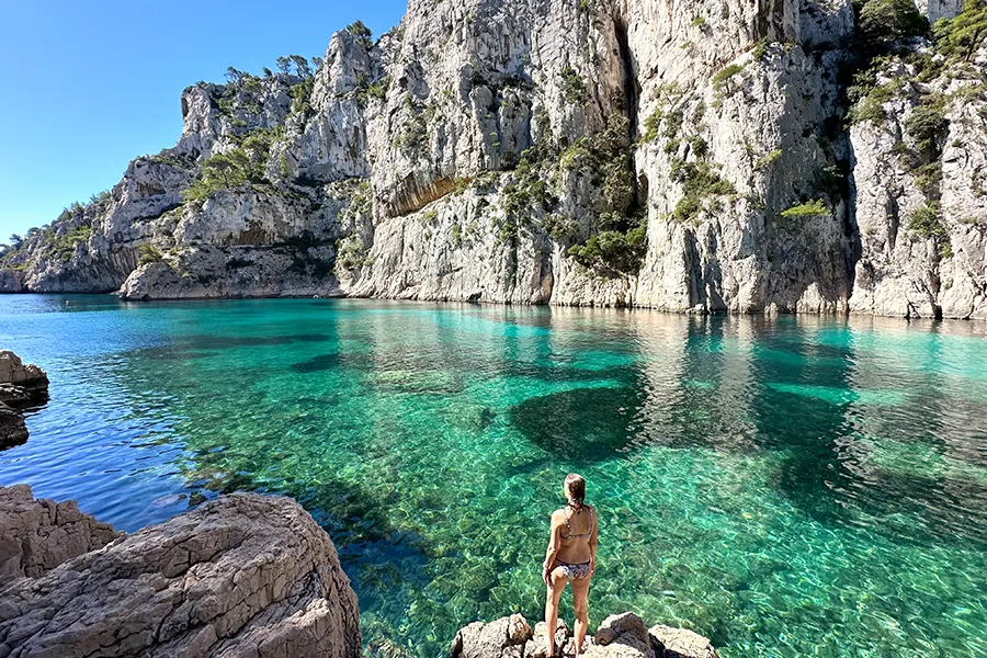 La calanque d'En-Vau et ses eaux limpides