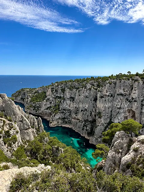 Point de vue sur la calanque d'En Vau