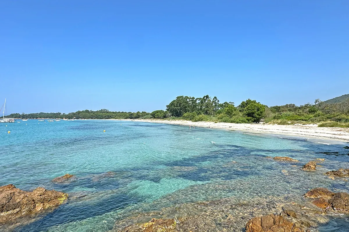 Point de vue sur la plage du Grand Jardin
