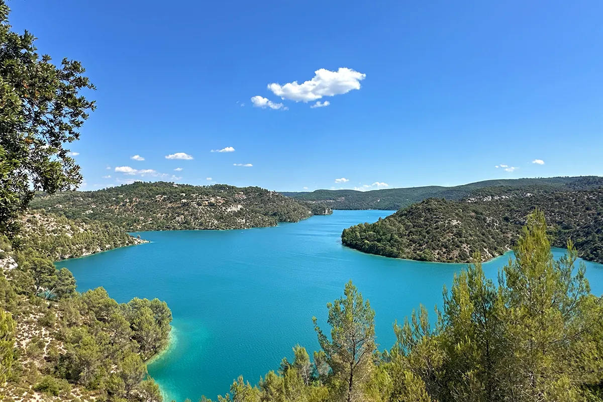Le meilleur point de vue sur la lac d'Esparron