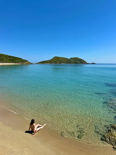 Plage de la Briande face au Cap Taillat