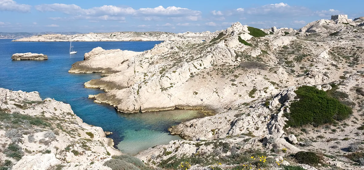 La calanque de Flancadou, une très belle crique au Frioul
