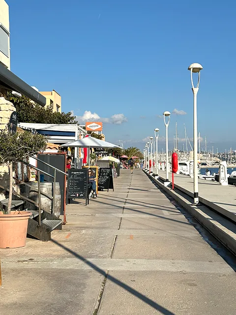 Déjeuner sur le port du Frioul