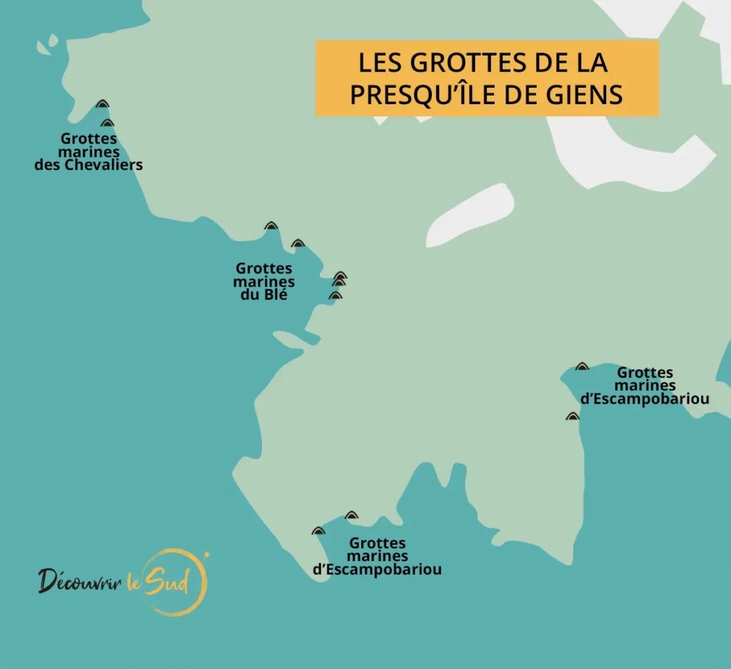 Les grottes marines de la presqu'île de Giens