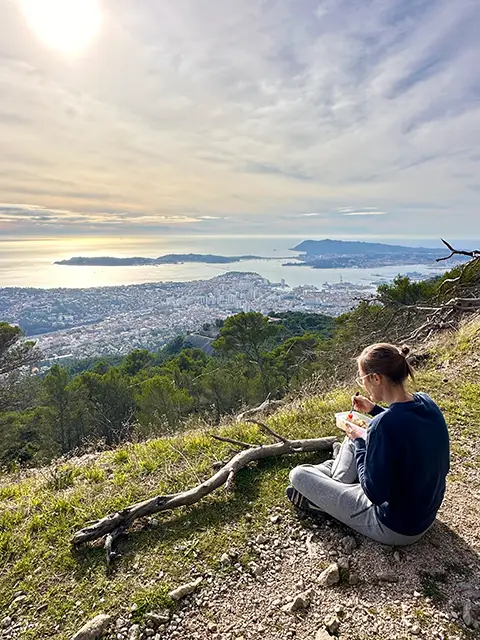 Le panorama spectaculaire en haut du mont Faron à Toulon