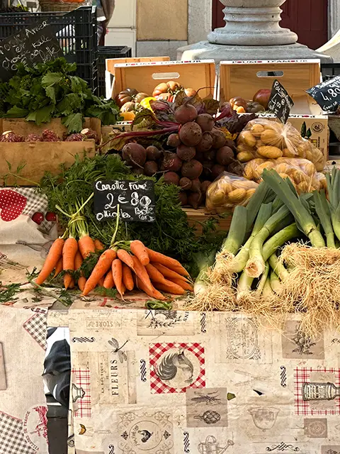 Produits locaux du marché de Cassis