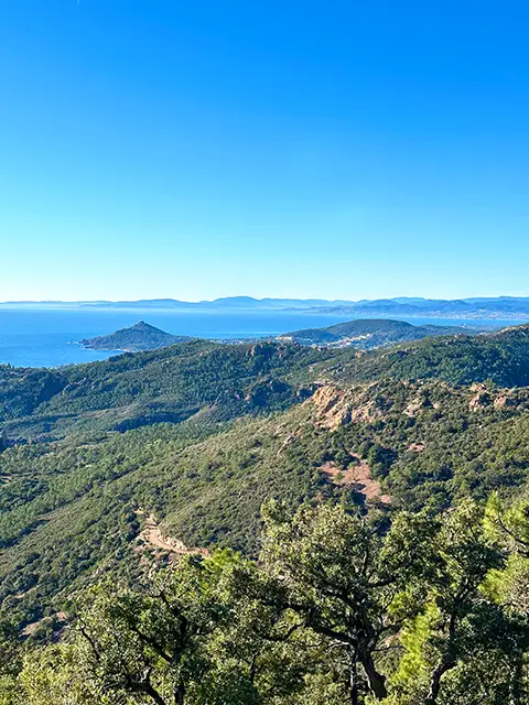 Randonnée avec vue époustouflantes dans l'Estérel