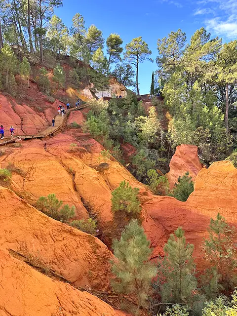 Le sentier des ocres à Roussillon